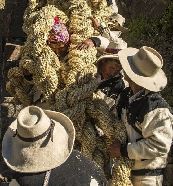 Elaboracion de las sogas Incas